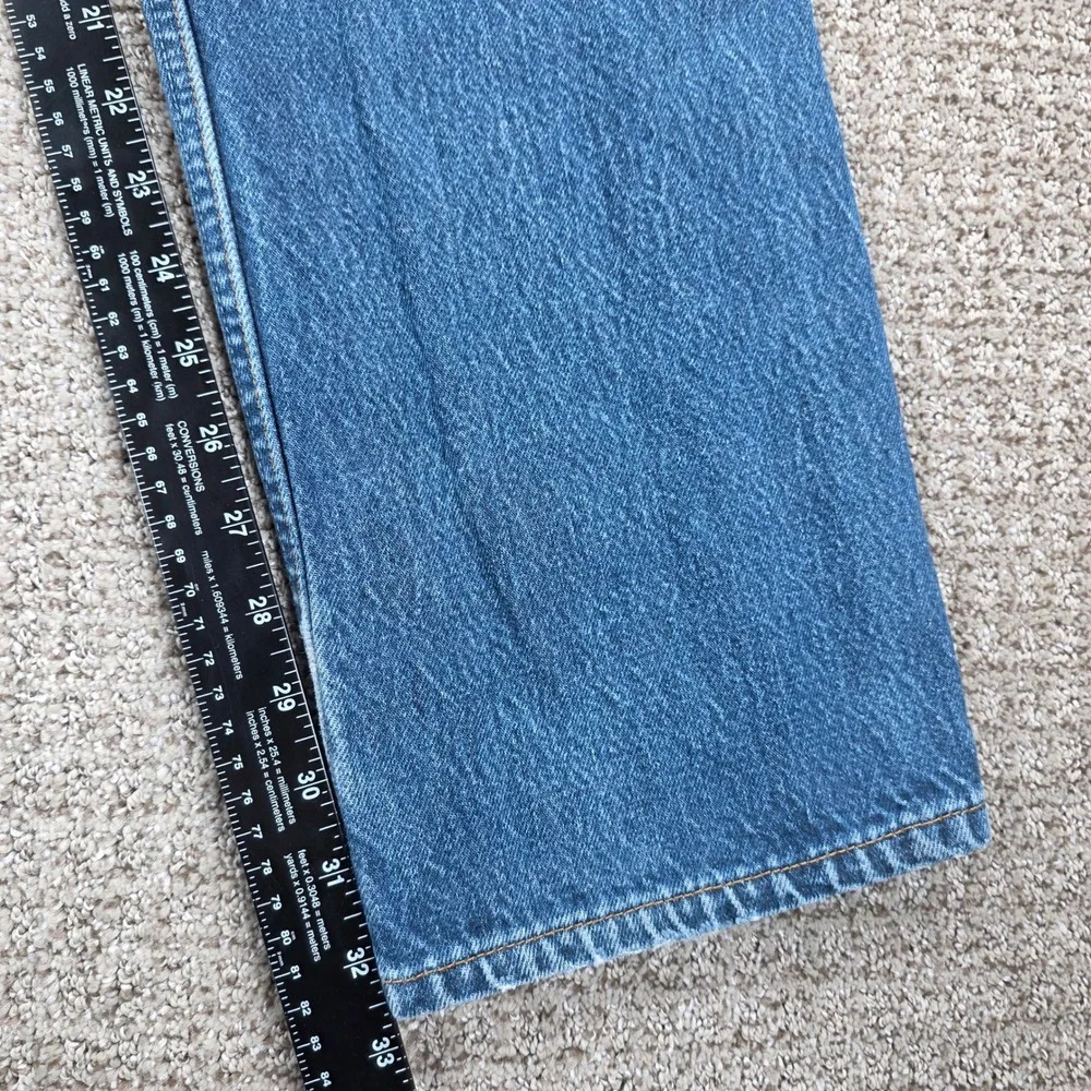 Vintage 90s Levis 501xx 32x33 Mens Blue Denim Straight Button Fly Jeans Made USA
